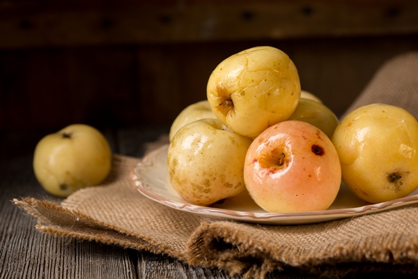 pickled apples - Окрошка с солёными грибами