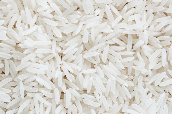 closeup of white rice - Постный грибной суп с рисом