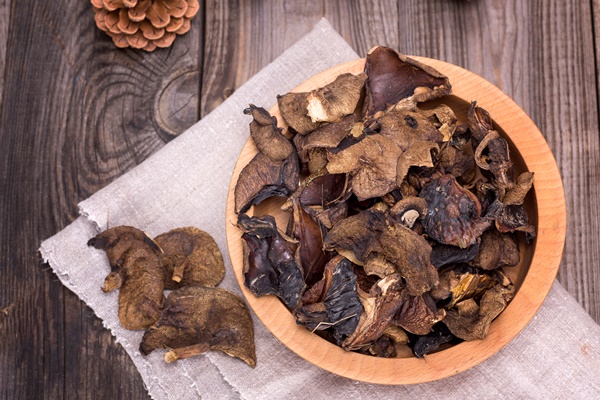 dried forest mushrooms - Грибная подливка