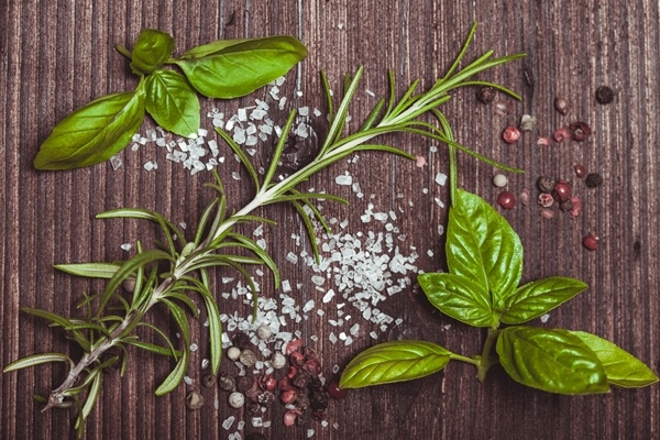 scattered herbs and salt 1 - Крапивный соус 