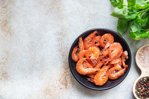 shrimp fresh spicy prawn seafood meal - Постная картофельно-грибная запеканка с креветками
