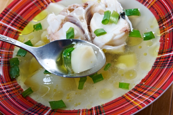 ukha russian home traditional fish soup - Постный суп из щуки или судака
