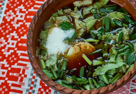 botvinia traditional russian green vegetable soup 1 - Ботвинья по-монастырски