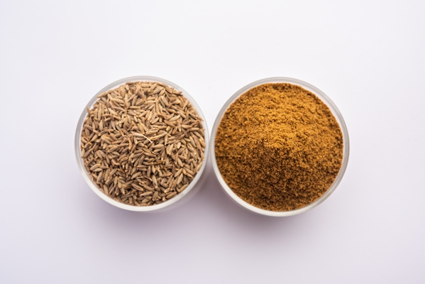 cumin seeds dust or jeera powder indian spices - Драники постные по-чешски