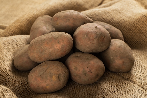 potatoes on blanket - Суп из овощей с патиссонами