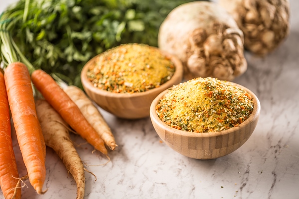 seasoning spices condiment vegeta from dehydrated carrot parsley celery parsnips and salt with or without glutamate - Бульон-основа на квасе для любого борща (постный рецепт)