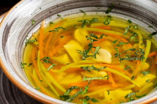 vegetable soup served with greens - Кислые щи из свежей капусты (старинный рецепт)