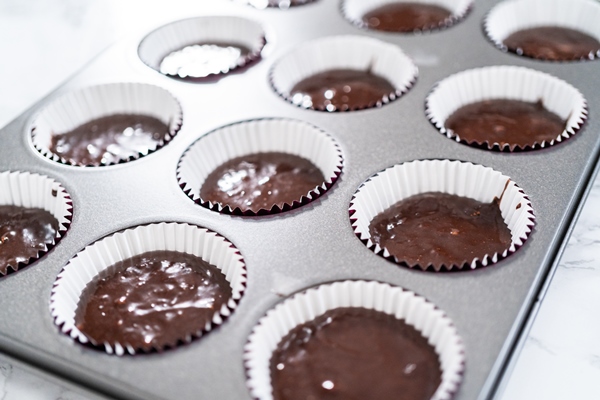 chocolate ganache cupcake - Постные маффины
