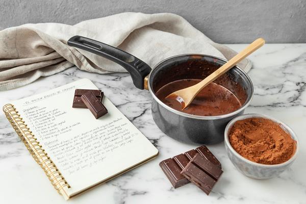 composition of different ingredients for a delicious recipe - Учим детей готовить какао