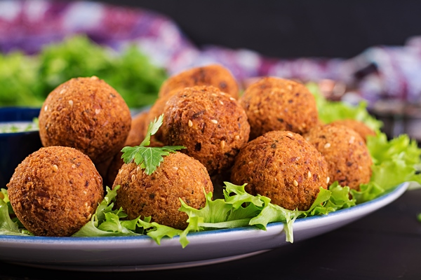 falafel hummus pita middle eastern arabic dishes halal food - Фалафель, постный стол
