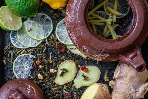 tea with lime and ginger - Имбирный чай с лаймом