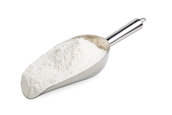 wheat flour isolated on white background - Итальянский рождественский пирог "Панфорте"
