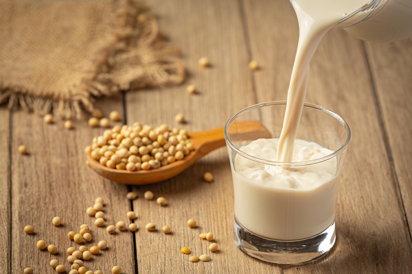 soy milk soy food and beverage products food nutrition concept - Пряный рождественский кофе