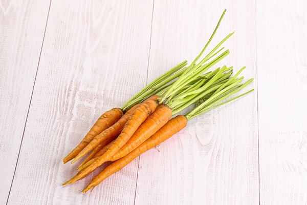 young raw organic carrot heap isolated - Салат овощной с курицей