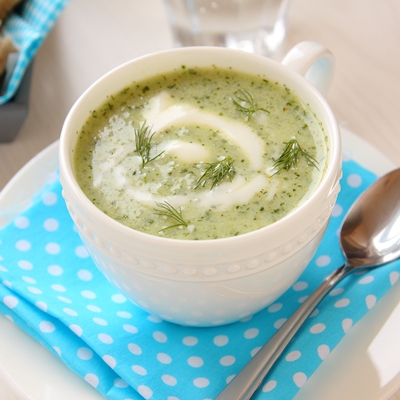 Постный суп из овощей и водорослей