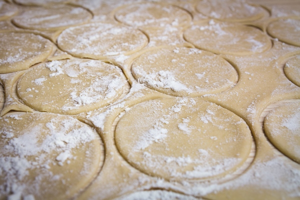 food cooking homemade cookies on wooden kitchen table - Монастырская кухня: пшённая каша в тыкве, постное печенье на рассоле