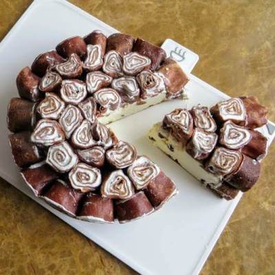Блинный торт «Пломбир в шоколаде»