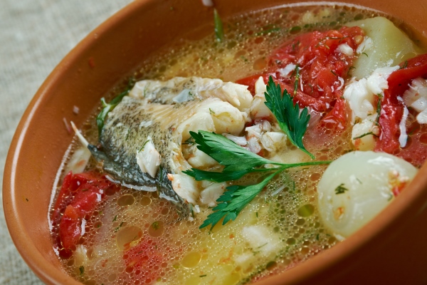 scherba russian cossack fish soup - Соус белый к паровой рыбе