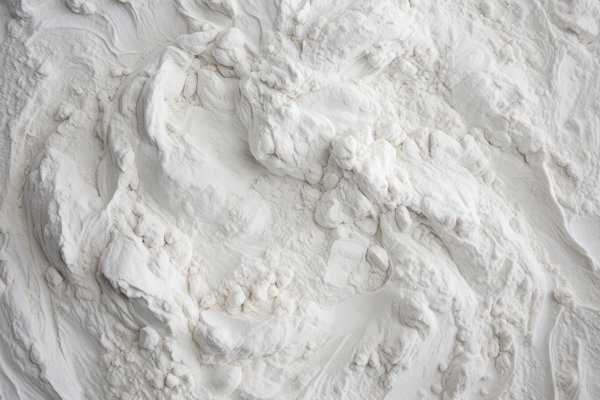 closeup of white flour filling the frame - Сырные палочки с черемшой