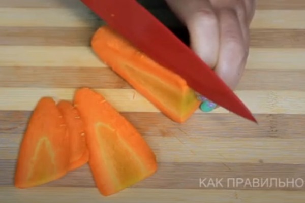 1 5 - "Листики" из моркови для украшения консервации