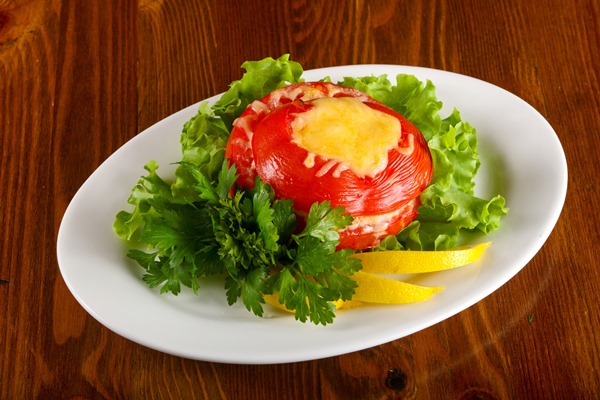 stuffed tomato with cheese - Помидоры, фаршированные рисом