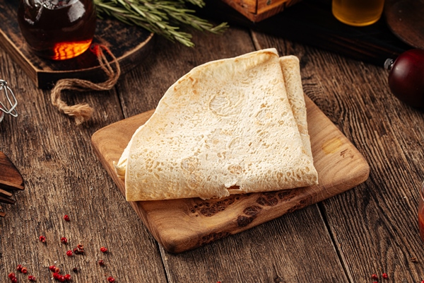 folded armenian pita bread lavash - Хаш