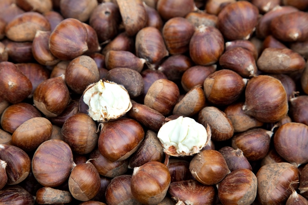 raw chestnuts - Плов с сухофруктами и каштанами
