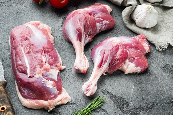 fresh duck leg and breast meat with herbs and ingredients - Секреты приготовления дичи