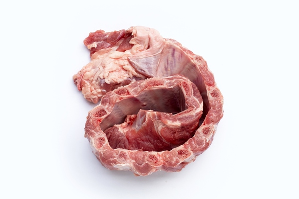 raw pork ribs on white background - Фронтовой кулеш