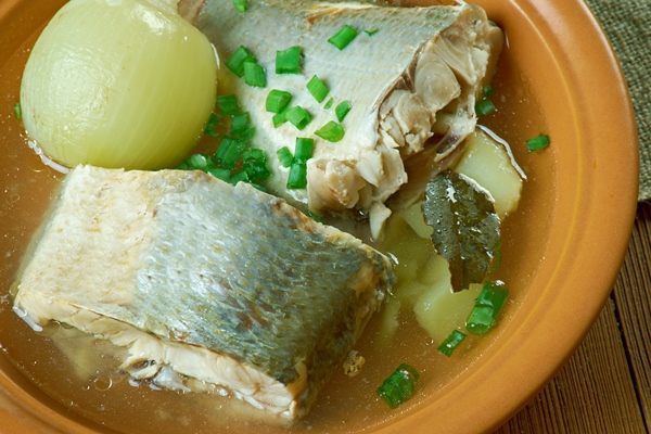 siberian fish soup of omul coregonus autumnalis - Меню армейской кухни царской России