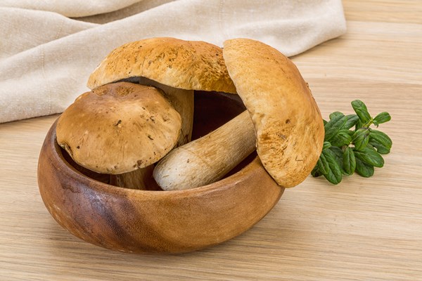 boletus mushroom - Фаршированный картофель, постный стол