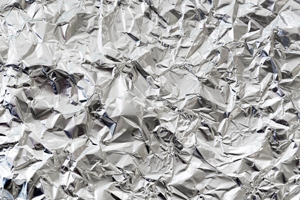 crumpled silver aluminium foil background - Постная абрикосовая галета
