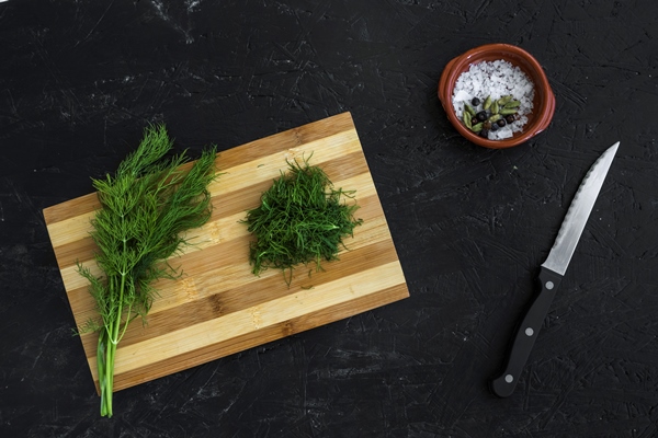 modern kitchen composition with healthy ingredients 2 - Салат с консервированным тунцом, яйцом, зелёным луком и огурцом
