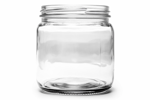 empty glass jar isolated on a white background with clipping path 1 - Салат "Рождественский венок"