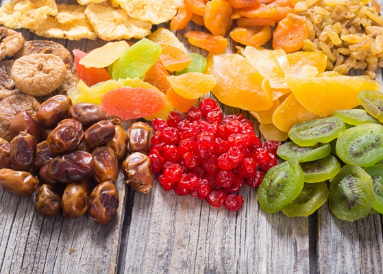 mix of dried and candied fruit background - Марципановый штоллен