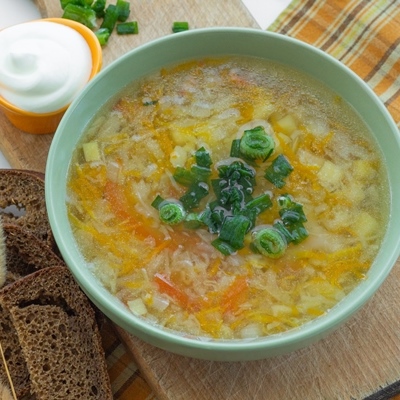 Суп крестьянский с рисом (школьное питание)