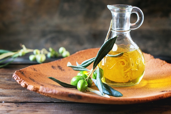 olive oil - Ячневые оладьи, постный стол