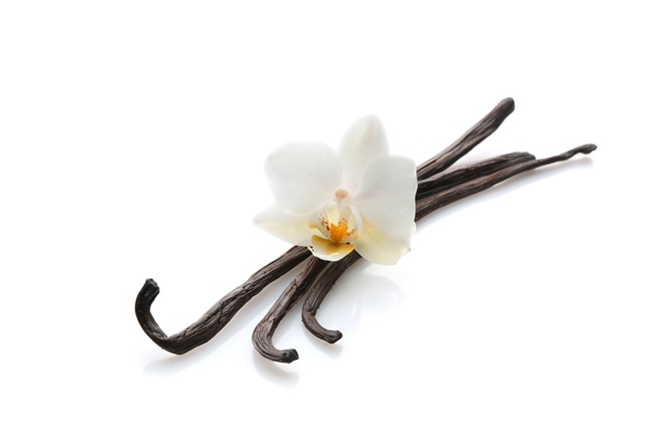 aromatic vanilla sticks on white - Яблочные оладьи, постный стол