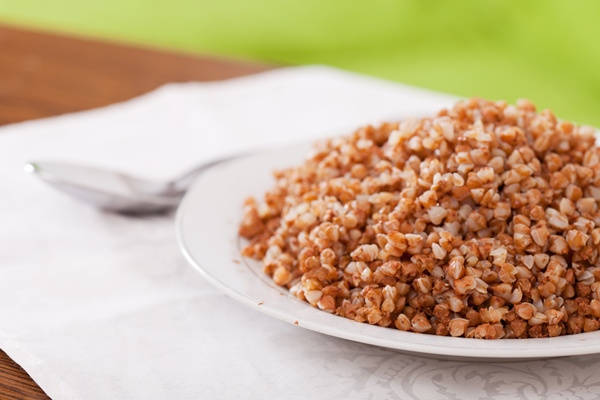 boiled buckwheat cereal - Смузи из гречневых хлопьев с кэробом