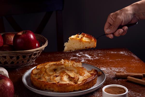 delicious apple pie composition - Шарлотка со сливочным маслом