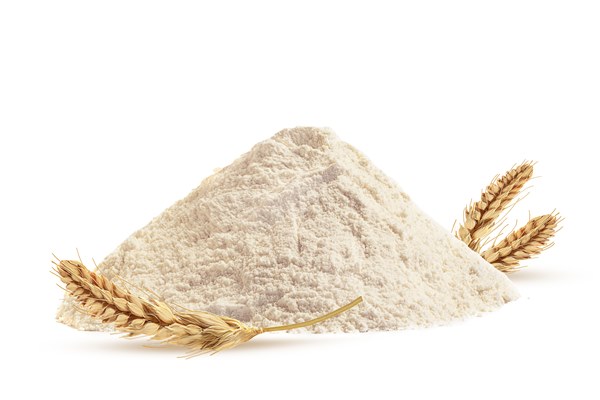 wheat flour and wheat bars on a white background 1 - Кекс с кэробом в кружке