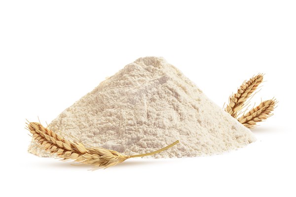 wheat flour and wheat bars on a white background - Ореховые шарики ток-чок