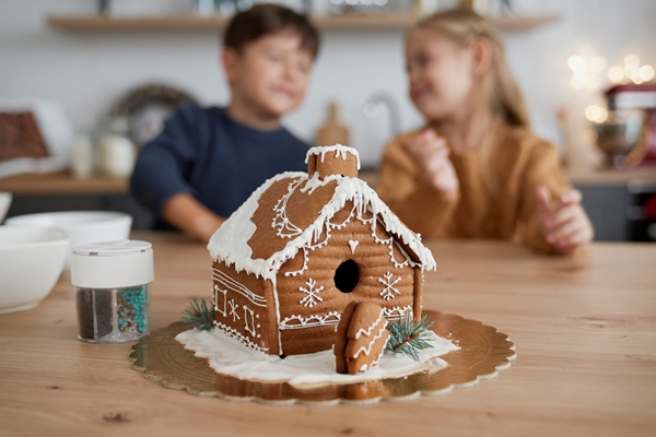detail beautifully decorated gingerbread house - Кулинарные традиции: пряники