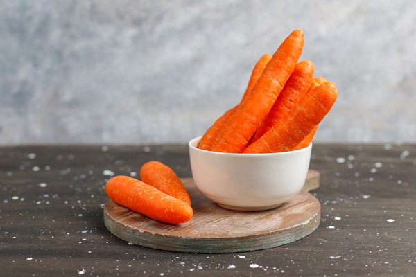 different cuts carrot bowls - Грибовница