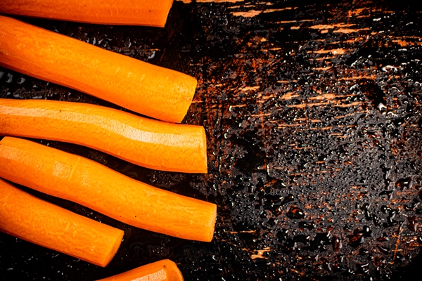 whole fresh carrots table - Котлеты из фасоли, постный стол