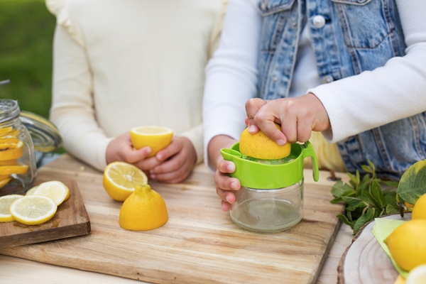 children having lemonade stand - Рыба, запечённая с лимонным соусом