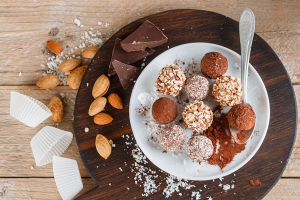 chocolate truffles - Миндальные конфеты