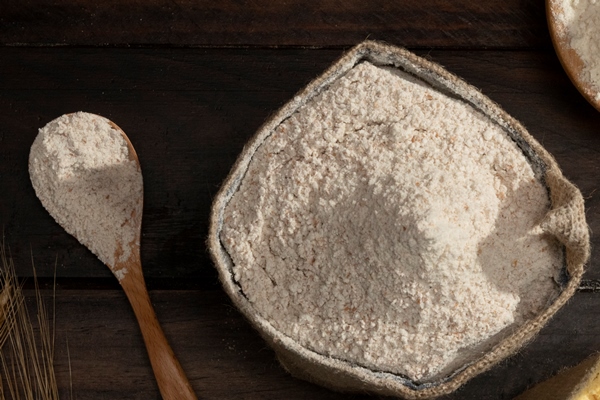 ingredient bag full flour - Кукурузные оладьи, постный стол