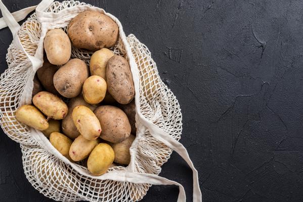 organic potatoes bag - Картофельные котлеты с грецкими орехами