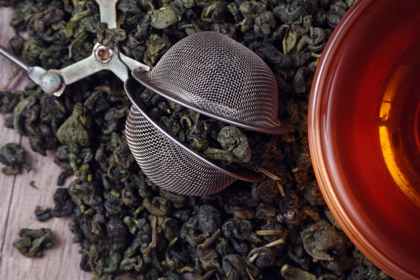 spoon is upside down plate tea - Цитрусовый чай